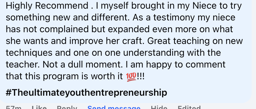 UYEC parent testimonial